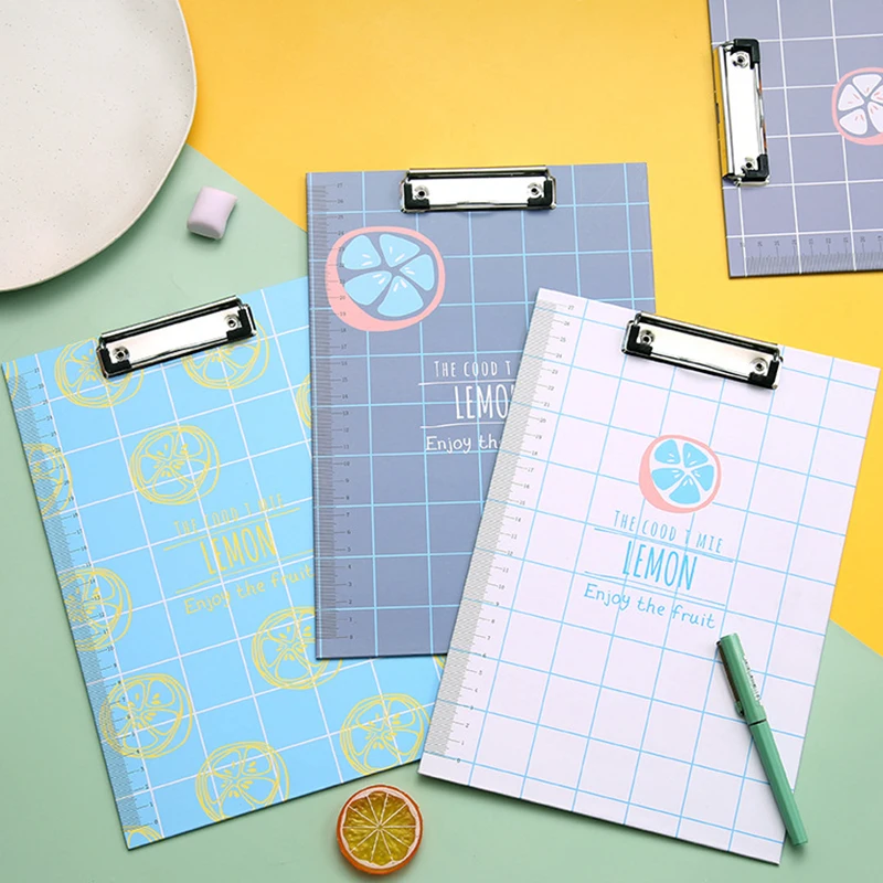 Clipboards With Side Ruler Cute Durable Strong Flat Clip Office Supplies For Office Students