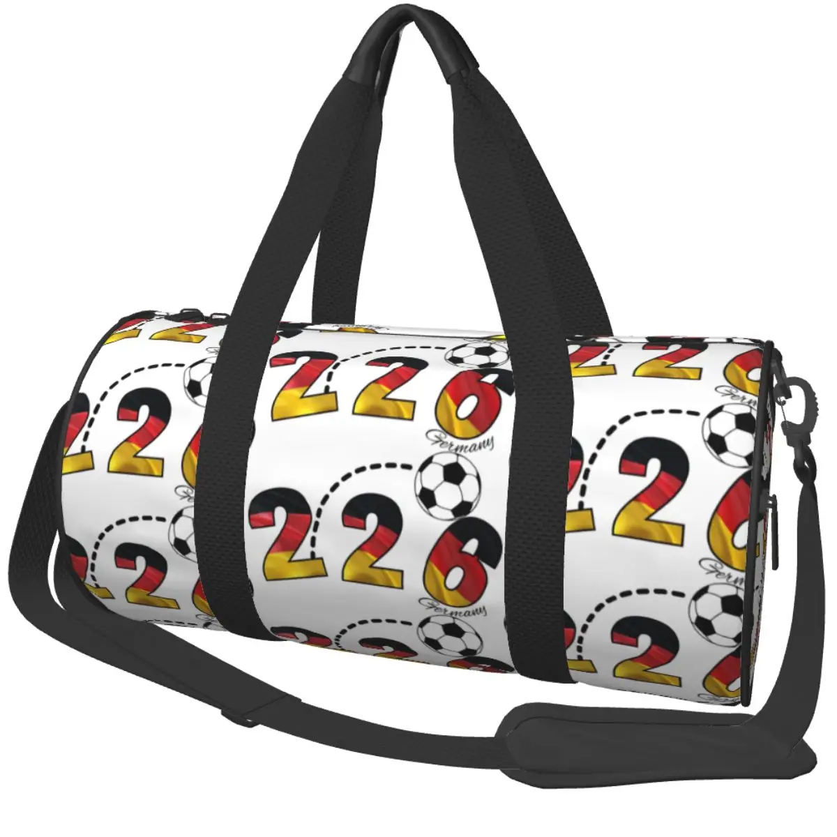 Vintage Deutschland Football Eagle Germany Soccer Fan Gear Gym Bag Weekend Sports Bags with Shoes Handbag  Fitness Bag For Men