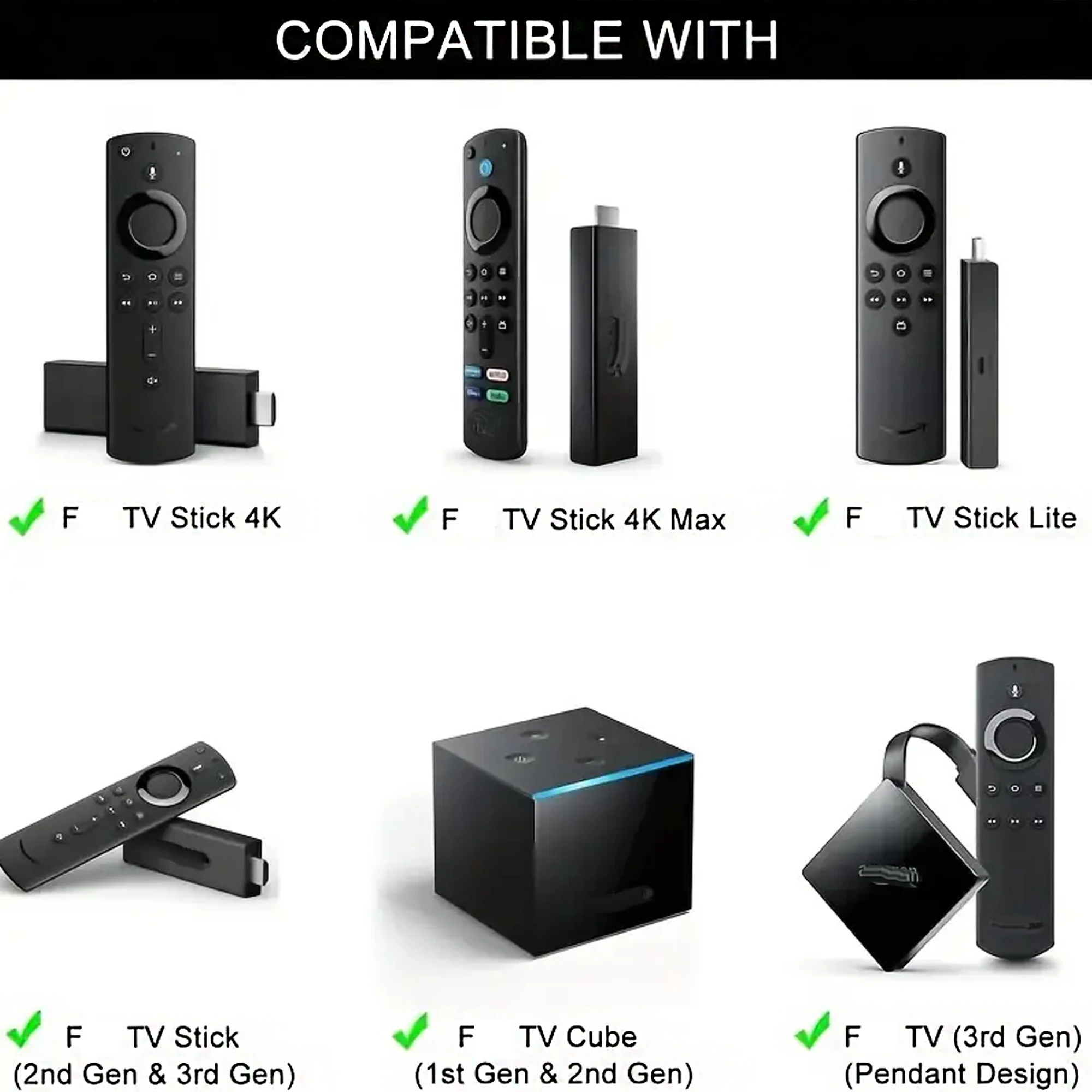 بديل جهاز التحكم عن بعد الصوتي لجهاز Amazon Fire TV Stick 2nd/3rd Generation 4K Fire TV المتوافق مع Echo Dot L5B83G