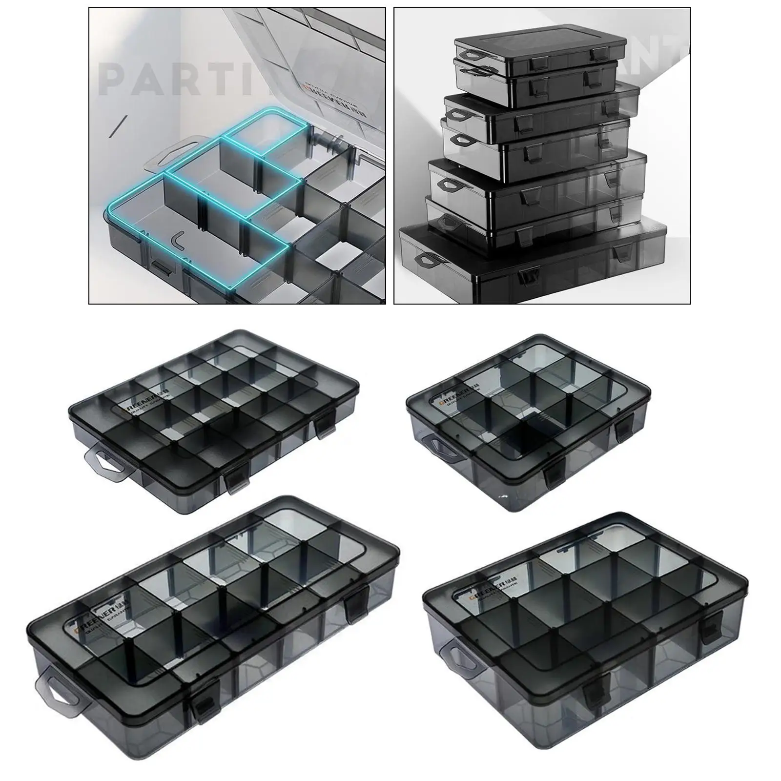 Plastic Screws Storage Box Hardware Box Storage Jewelry Organizer Box Beads Crafts Jewelry Earring Bead Screw Container Case