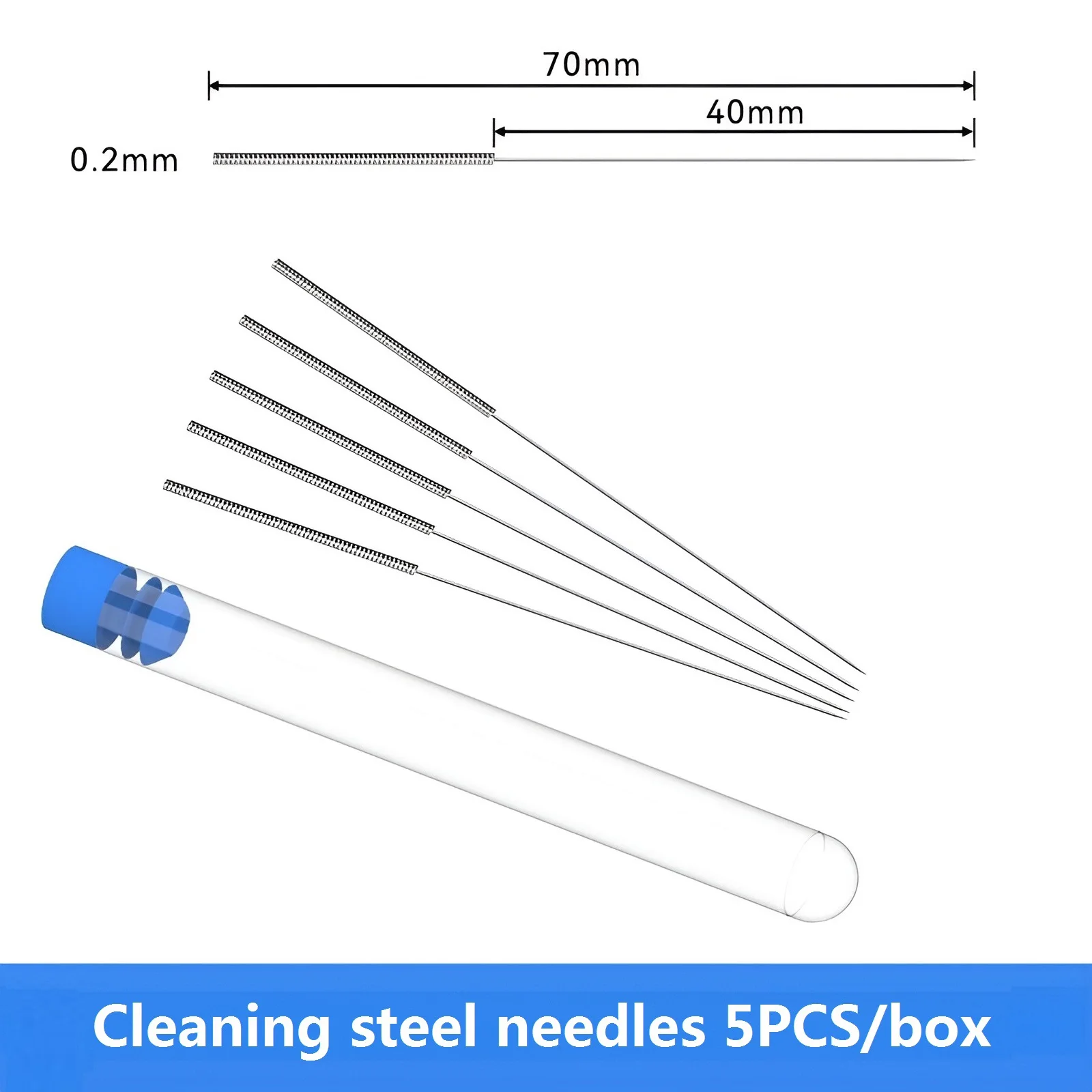 3D Printer Nozzle Cleaning Kit 0.2/0.25/0.3/0.35/0.4mm Stainless Steel Nozzle Cleaning Needles Cleaner For Car Wiper Gas Stoves