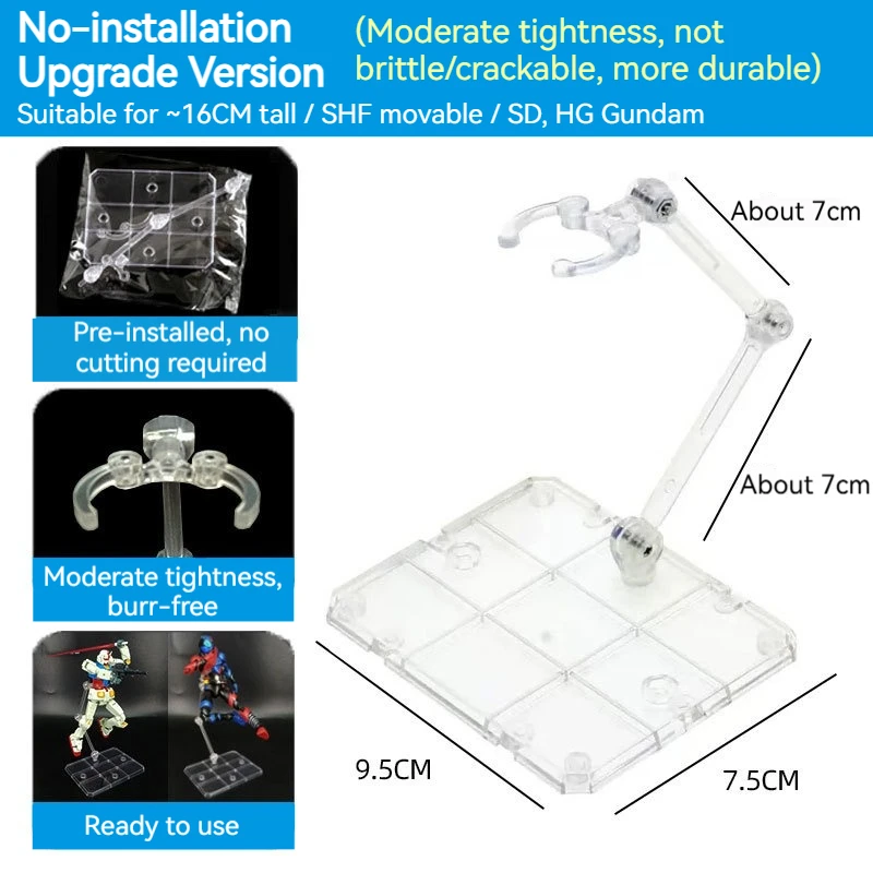 Figure Stand Acrylic Display Stand, Display Holder Base Doll Model Support Stand For Gundam 1/144 Doll Model Display JYSNJ05