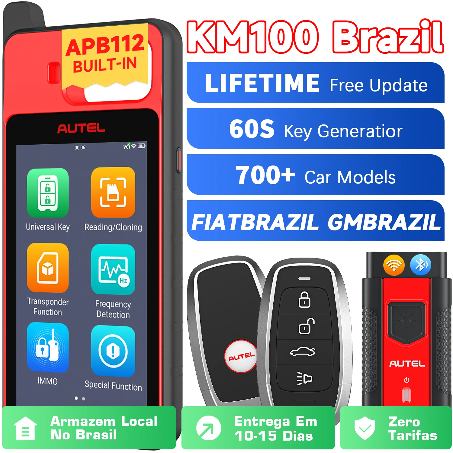 Programador de Chaves Autel KM100 Brasil: A Solução Definitiva para Programação de Chaves em Oficinas Automotivas