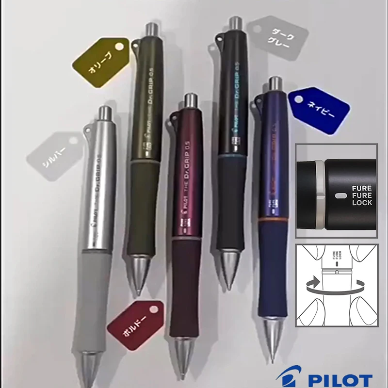Pilot Dr.Grip CL Lockable Mechanical Pencil Multi-Mode Healthy Grip Fatigue Relief Shaker Auto Pen Quality Japanese Stationery