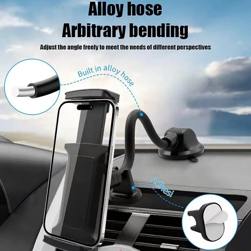 Dashboard Tablet Mount Auto Rugleuning Reizen Tablet Standaard Dashboard Tablet Mount Houder 360 Graden Verstelbare Lange Arm Verlenging