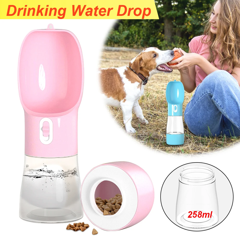 

Outdoor Pet Water Bottle Feeder Bowl Go Out Portable Water Food Bottle Walking A Dog Travel Drinking Cat Dog Snacks Water Bowls