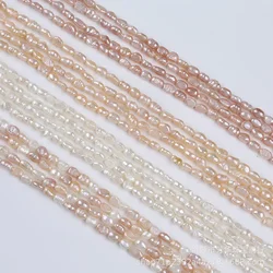 4-5mm small size freshwater pearl bead strand for jewelry making