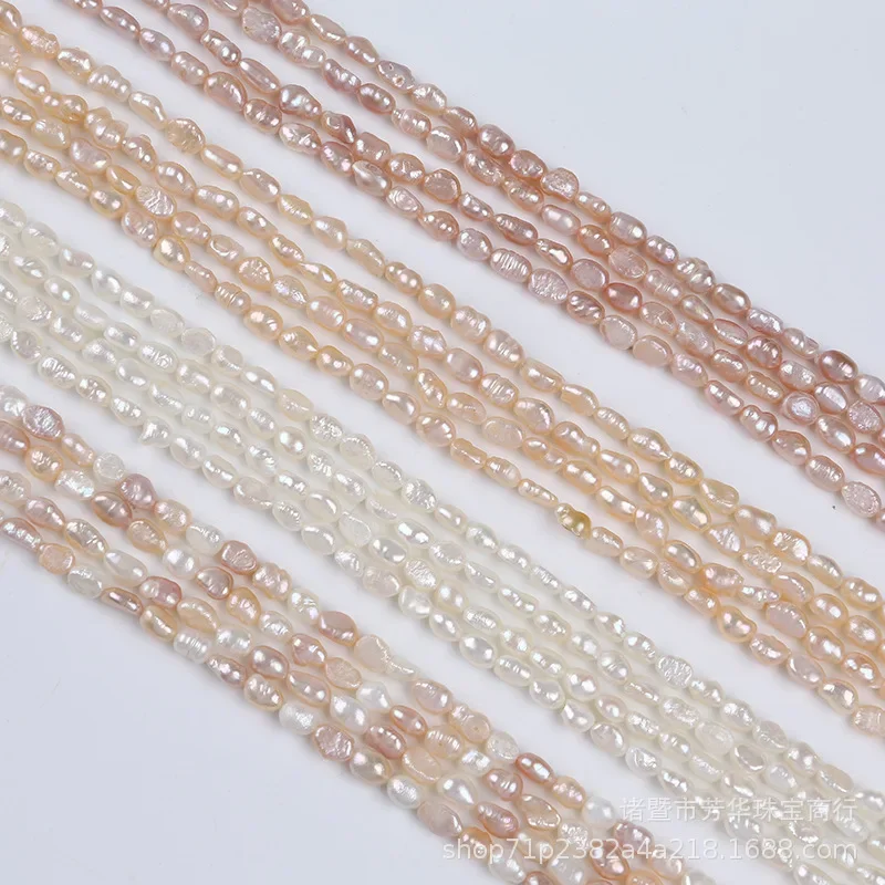 4-5mm small size freshwater pearl bead strand for jewelry making