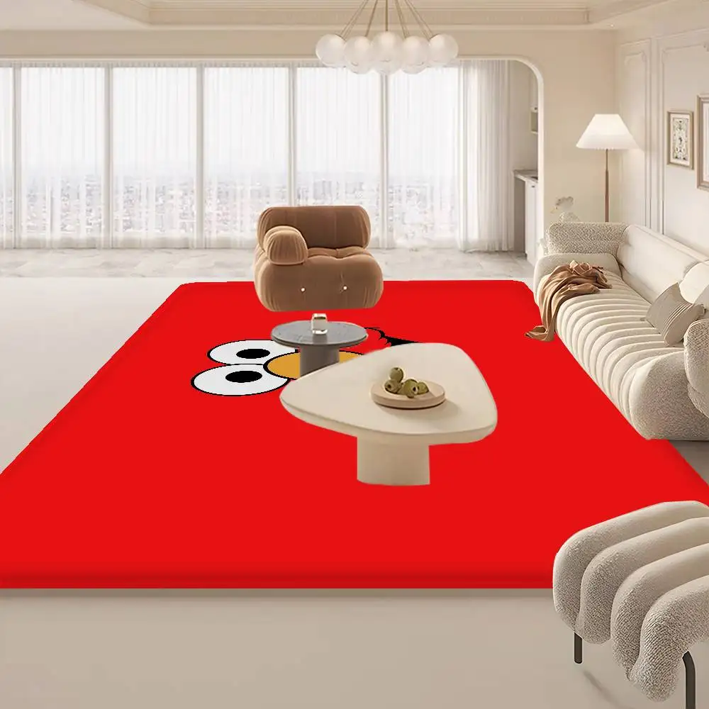 S-Sesame Street Cute Cartoon Floor Mat Cheaper Anti-slip Modern Living Room Balcony Printed Bedside Mats