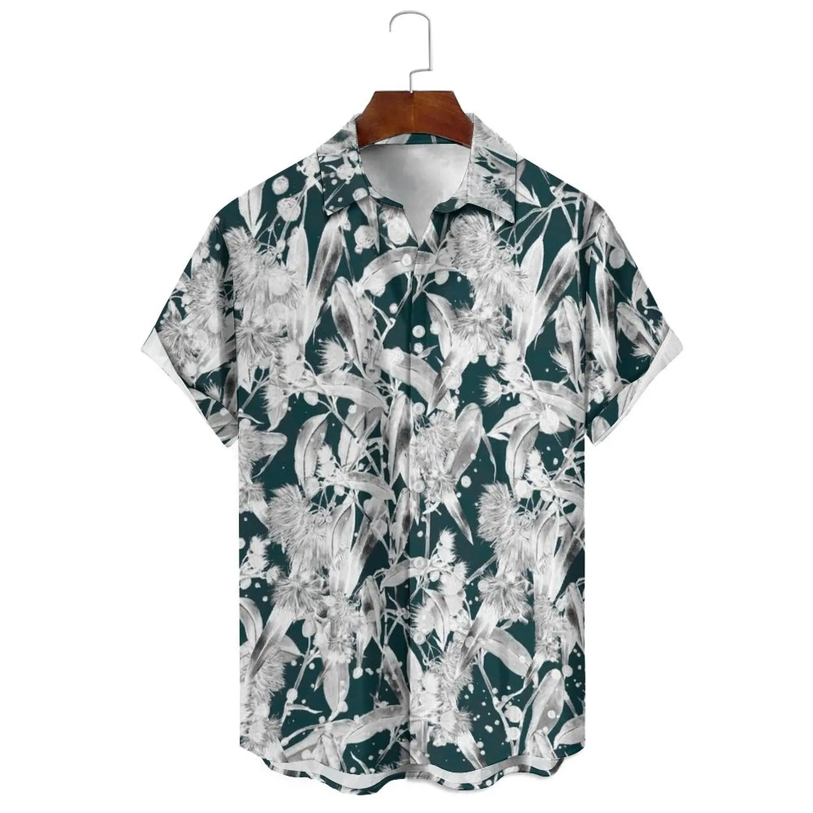 

Fashion Summer Men/Women Relaxed Casual Large Size Breathable Dark Irregular Print Daily Short-Sleeved Shirt Can Be Worn