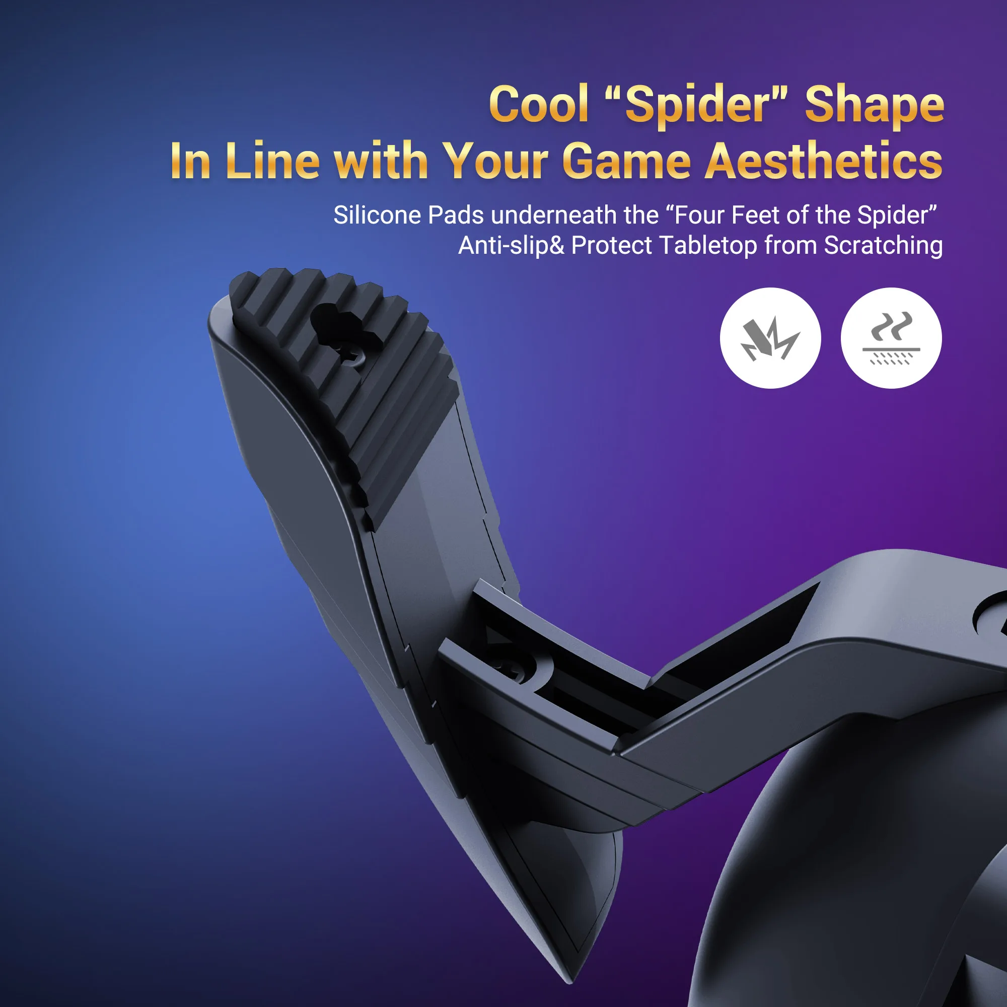 Настольная подставка-держатель для наушников, RGB-подсветка