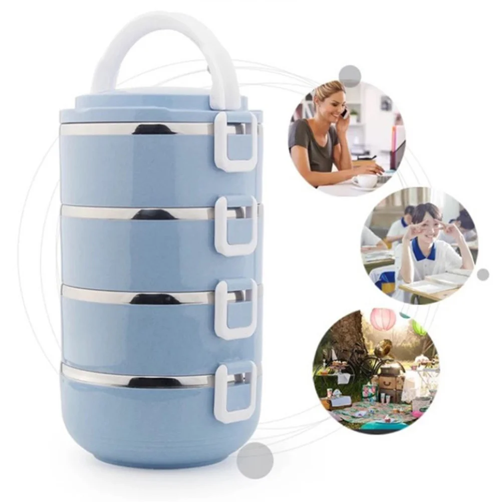 

Lunch Box Four Layers Stainless Steel Bento Portable Bento For Picnic Camping Lunch Box Outdoor Food Container