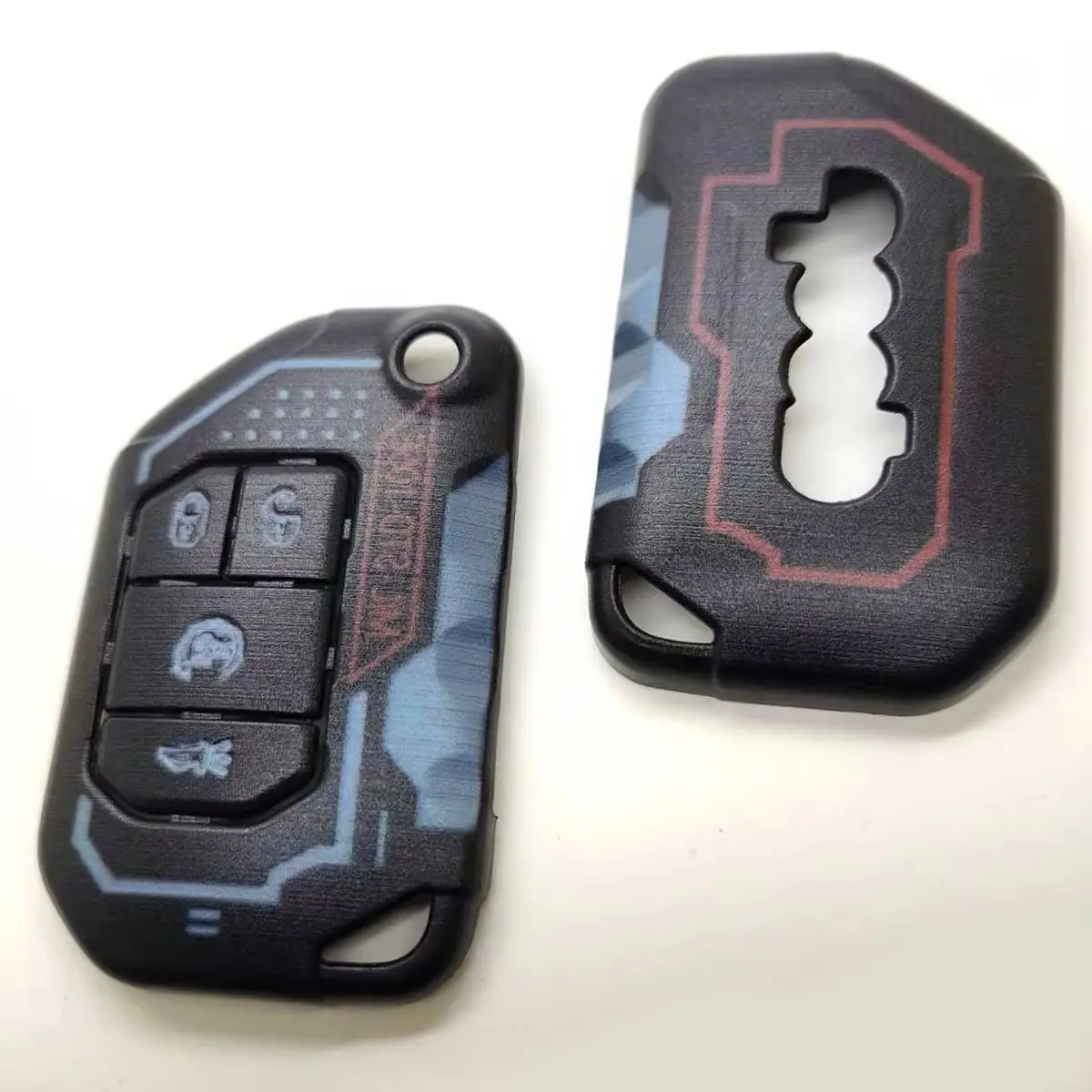 Car Keys Cover For Jeep Gladiator JT 2018+ Car Key Case Shell Cover Keychain Accessories for Jeep Wrangler JL 2018-2021