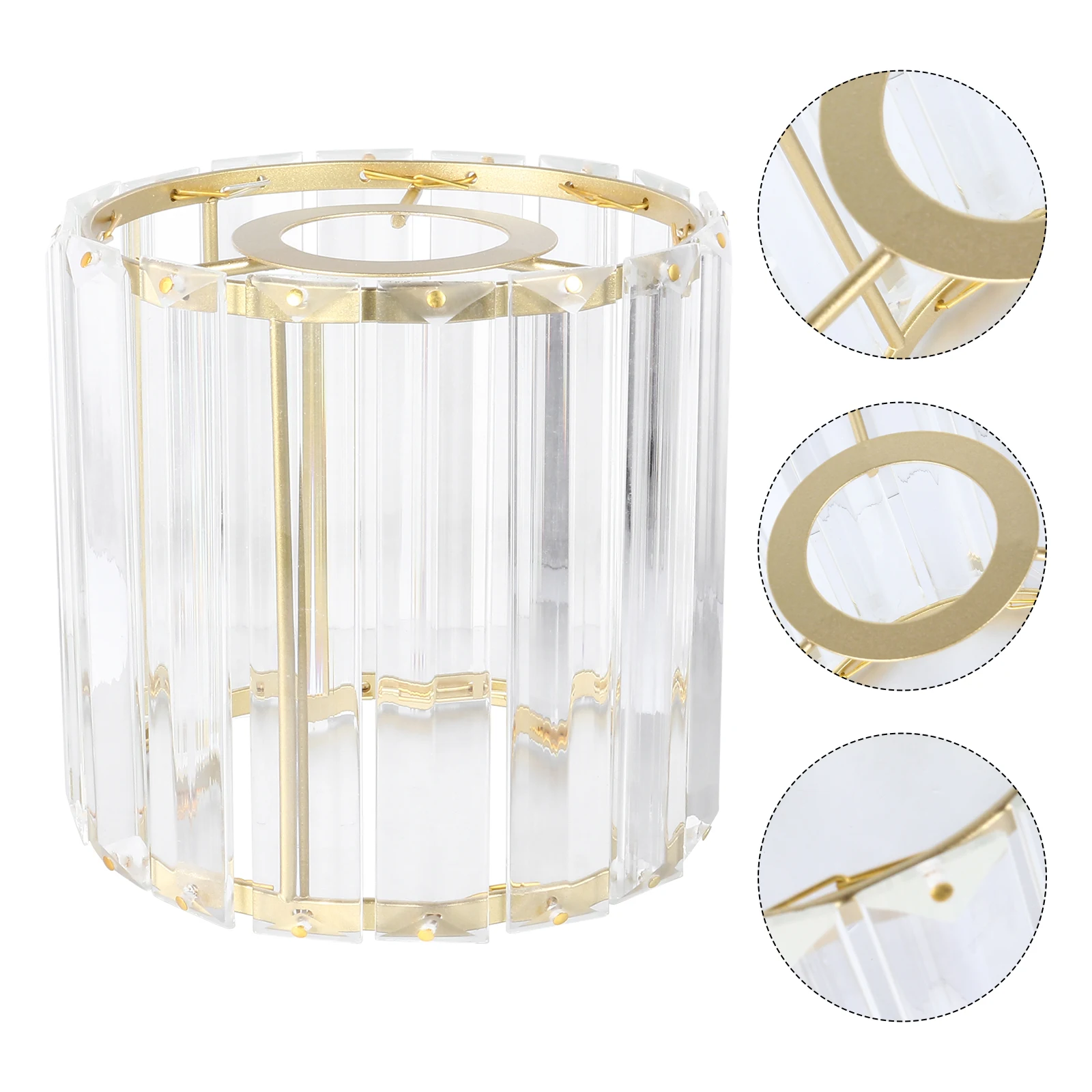 

Crystal Lamp Shade Ceiling Light Cover Dust Protector European Style Decorative Light Diffuser for Wall Floor Lamps Clear