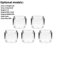 5PCS Bubble Glass Tube for OBS Crius 2 Single Coil / Dual / Engine 2 II / Engine RTA / NANO RTA / Cube Tank / Crius Plus RTA