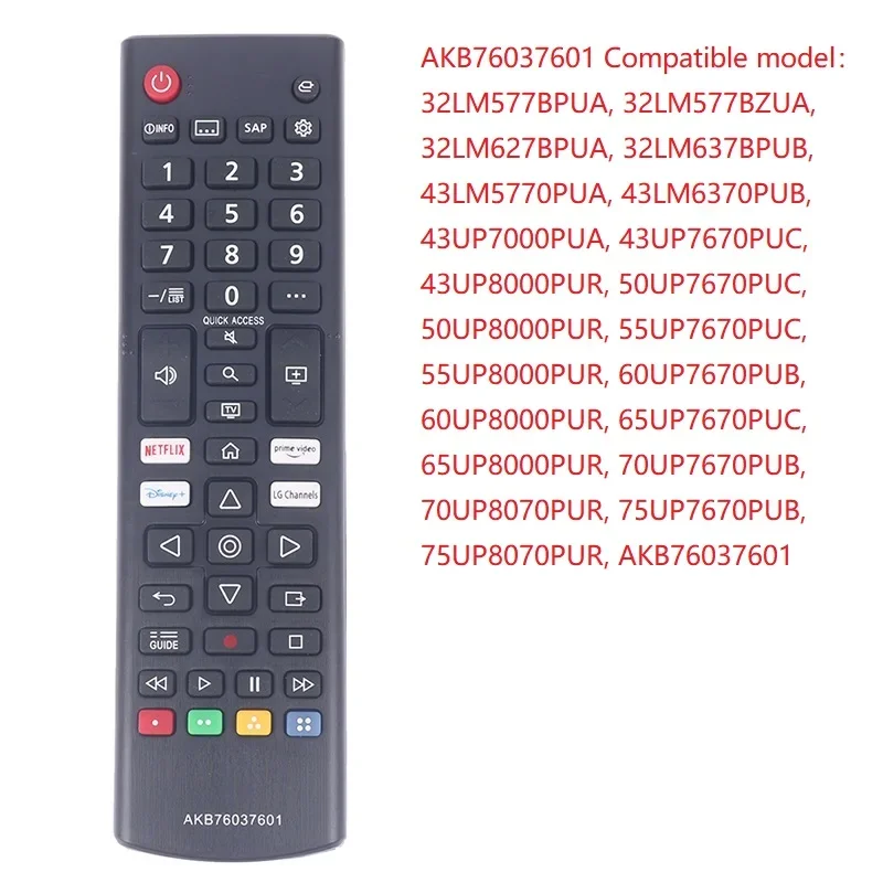 Replacement TV Smart Remote Control AKB76037601 AKB75675311  Fernbedienung for  AKB75675304 AKB75675301