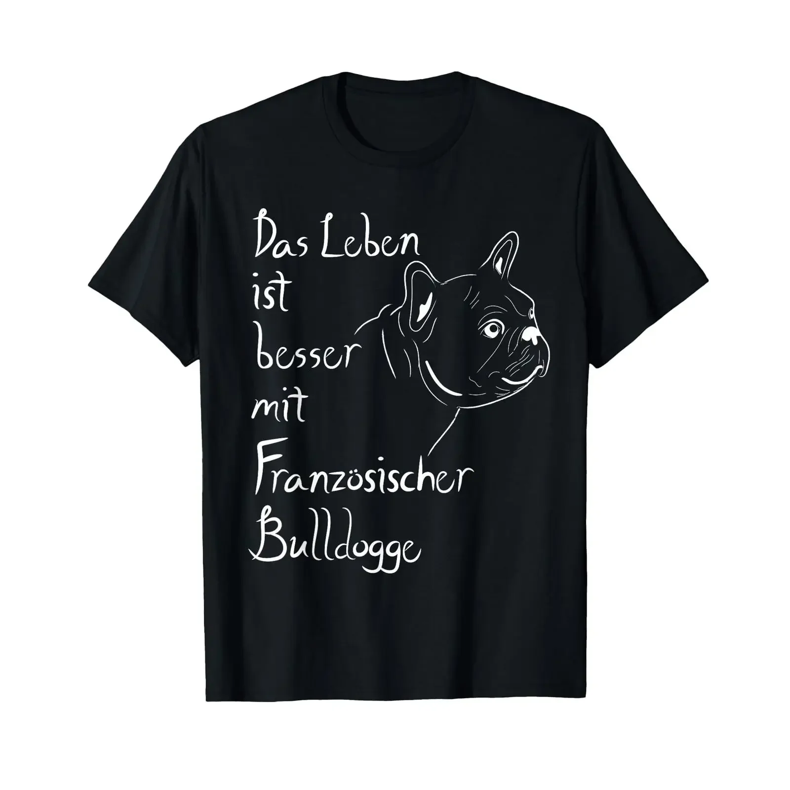 Frenchie Life Besser With French Bulldog T Shirt vintage Washed Comfortable Top For Everyday Wear Unisex Slightly homme