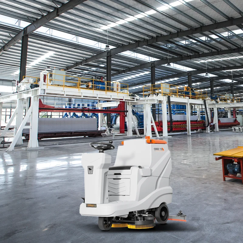 Industrial Floor Washing Machine Ride on Electric Commercial Floor Scrubber Machine for Warehouse