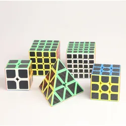 Carbon fiber stickers 2x2 3x3 4x4 5x5Pyramidprofessional speed fun education fingertip pressure reducing puzzle toys