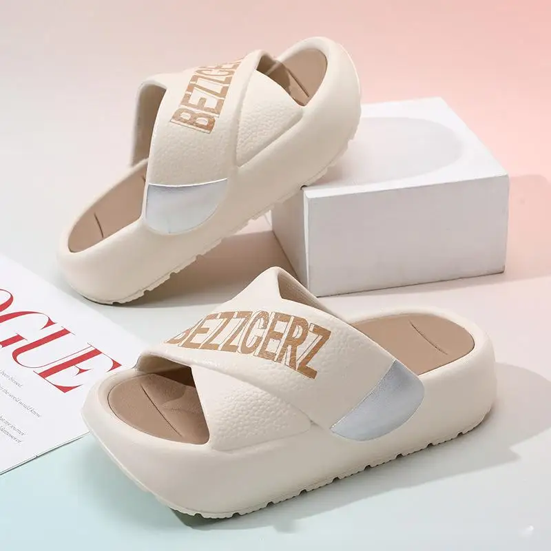 2024 Spring/summer New Women\'s High-heeled Shoes EVA Super Thick-soled Slippers Female Sandals