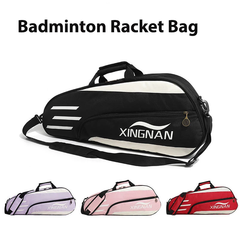 

Сумка для ракеток для бадминтона, водонепроницаемая сумка на одно плечо, большая вместительная ракетка для сквоша, командные спортивные сумки, вмещающие 3, ракетки