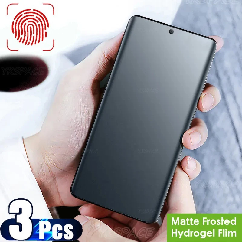 3Pcs Soft Frosted Matte Hydrogel Film For Samsung Galaxy S24 S23 S22 S21 S20 S10 Note 10 Plus 20 Ultra Lite Screen Protector