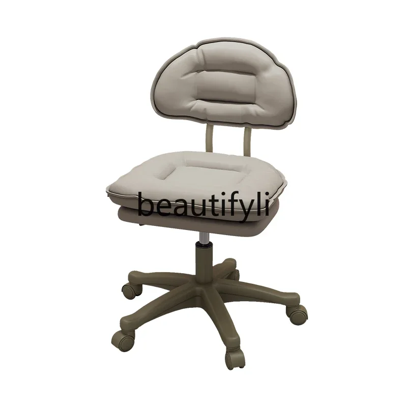 Bar Chair Lift Bar Chair Eyelash Nail Art High Stool Backrest Front Desk Cashier Beauty Stool