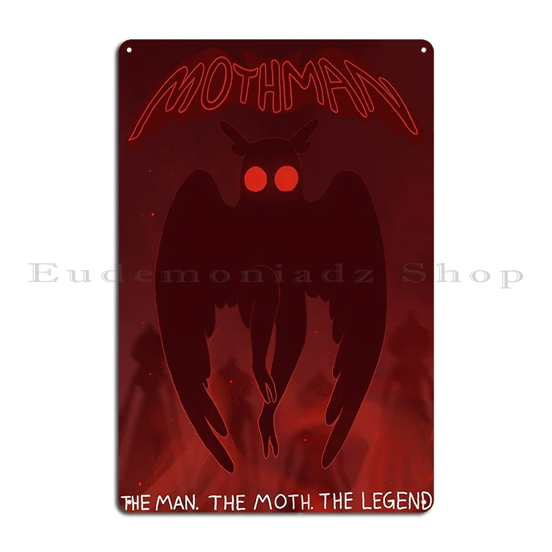 The Man The Moth The Legend Buglegs Metal Sign Wall Pub Create Cinema Custom Wall Decor Tin Sign Poster