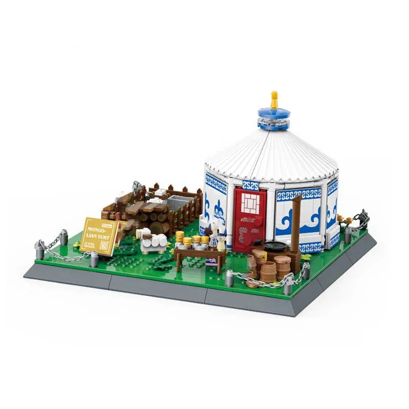 World Famous Architecture Dome Rock Mosque Building Blocks/World City Building Model Bricks Toys For Boys Adult