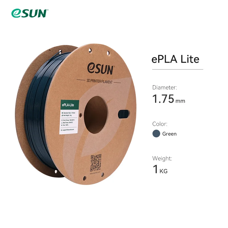ESUN Snelprintend PLA Filament voor 3D-printer 1,75 mm 3D-printerfilament 1 kg (2,2 lbs) spoel 3D Verbeterd PLA voor Bambu Lab