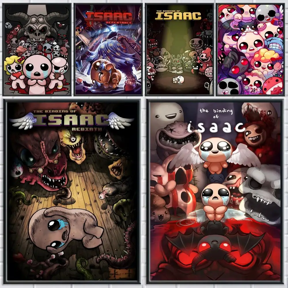 game The Binding of Isaac Poster Poster HD Self Adhesive Waterproof Art Print Wall Decor for Bedroom Living Room Home Gift
