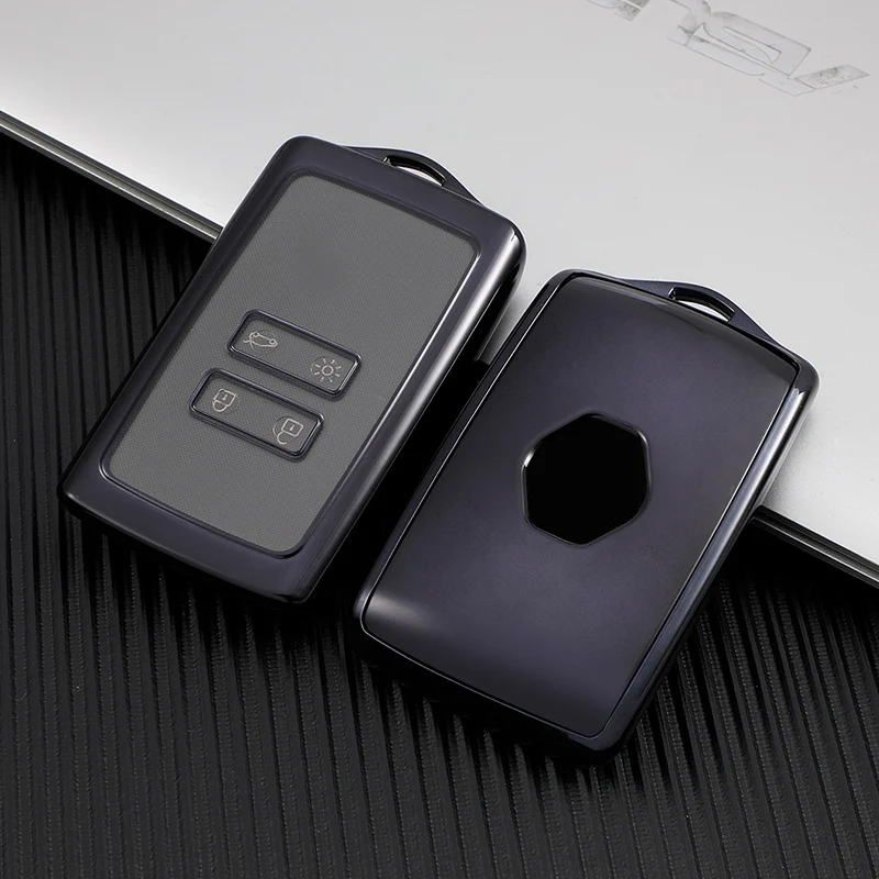 TPU Car Remote Key Cover Case Fob For Renault Captur Megane Talisman Espace Clio Zoe Koleos Scenic 4 Arkana Dacia Sandero Card