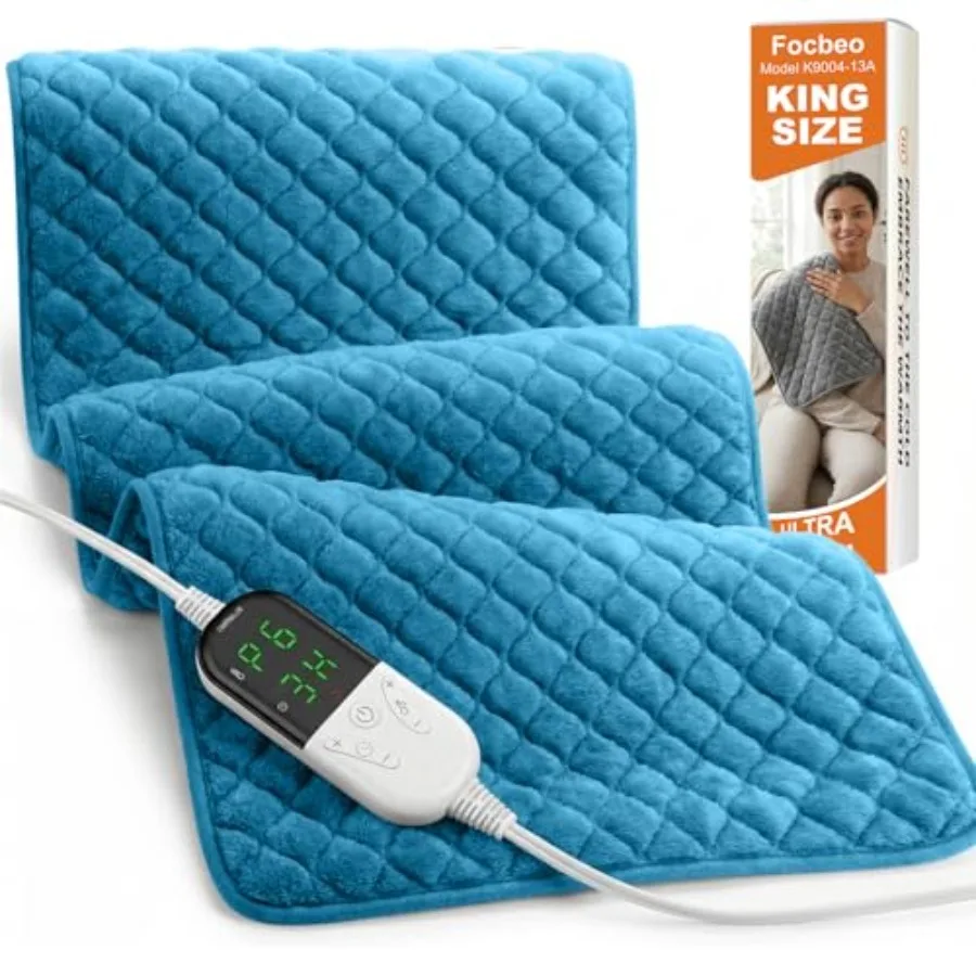 

Extra Large Heating Pad for Back Pain 32"x24" King Size XL Electric Heating Pad for Period Cramps Relief and Body Neck Shoulder