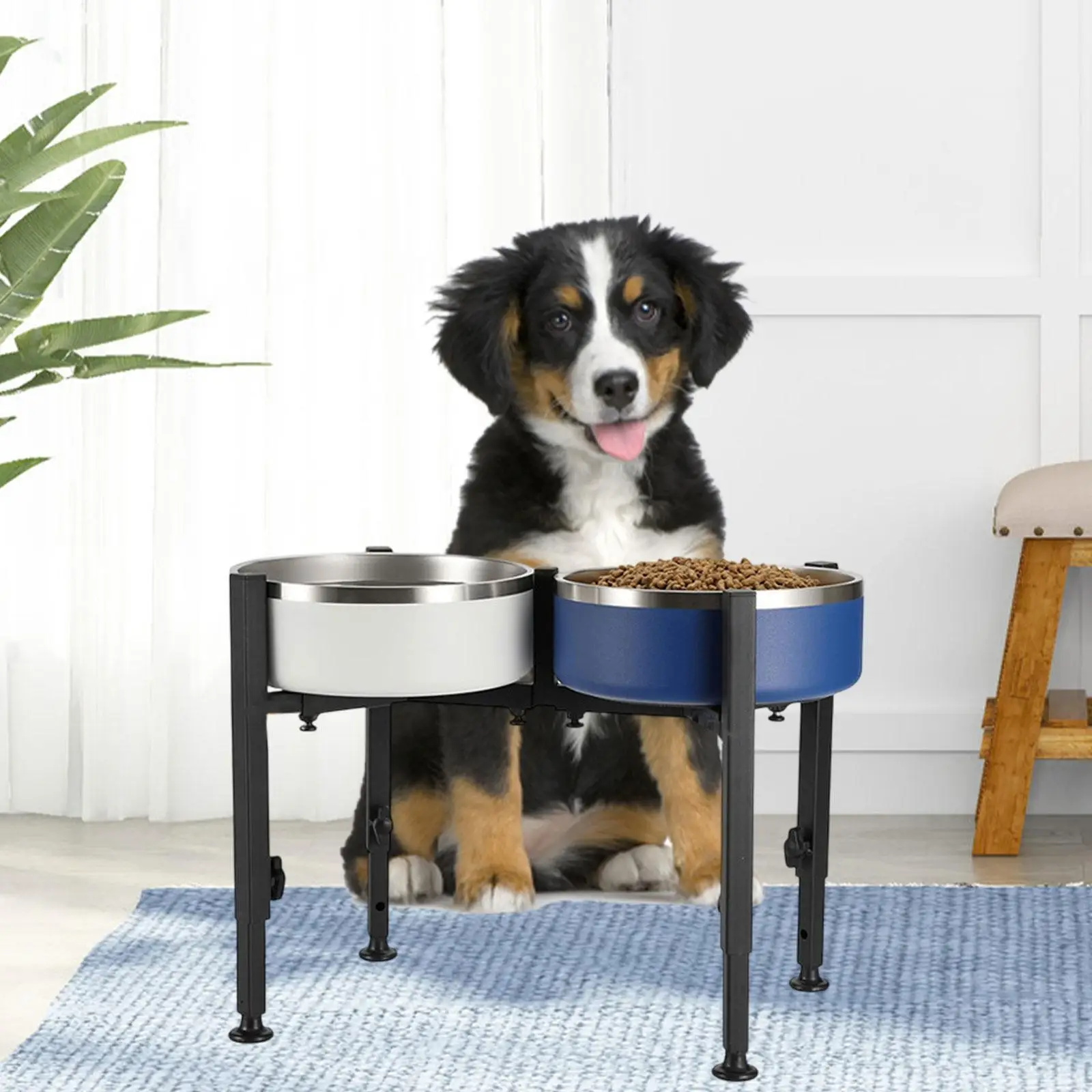 Comedero elevado para perros y gatos – Ajustable y portátil - imagen 2