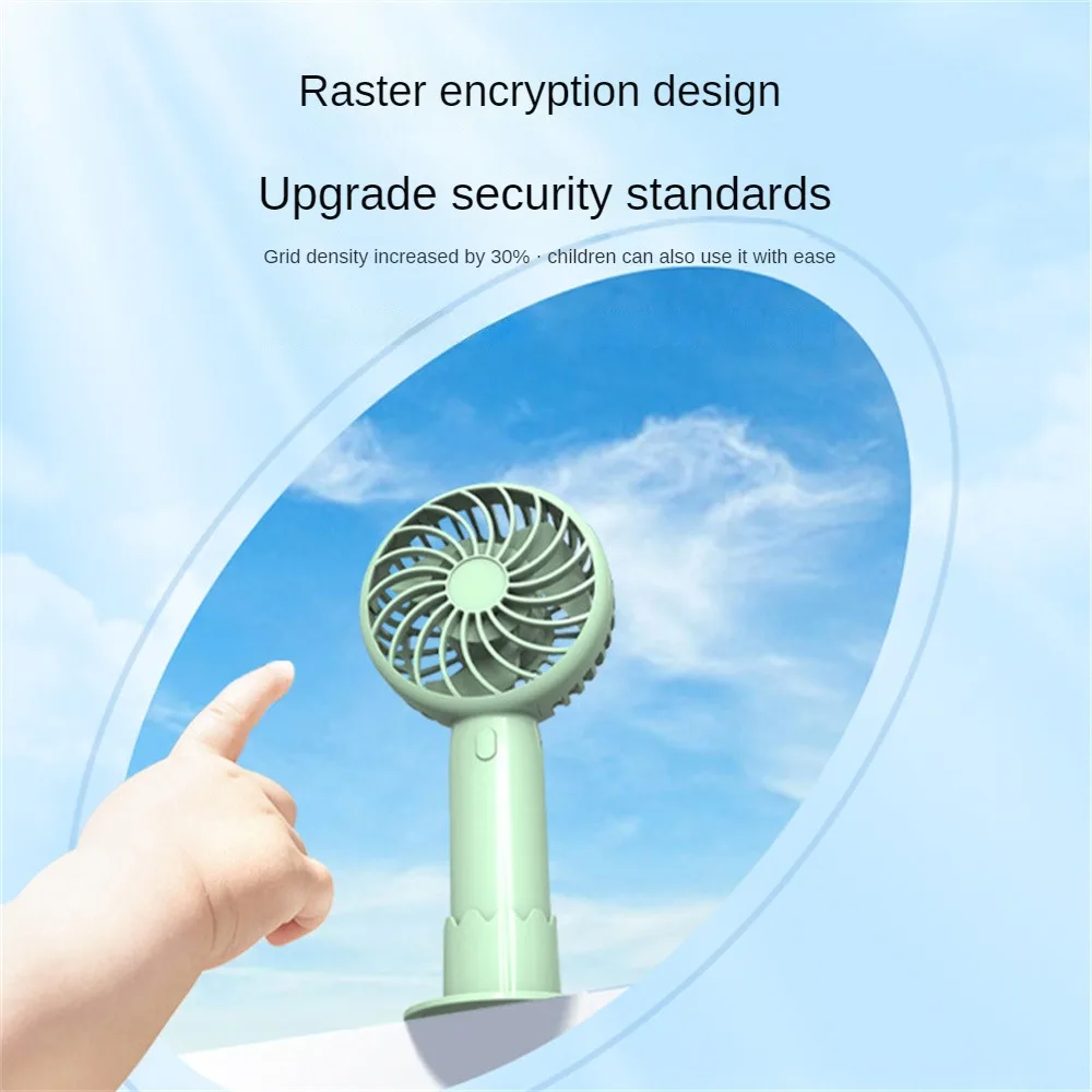 Portable Fan Mini Handheld Electric Fan Usb Rechargeable Handheld Small Pocket Fan for Home Outdoor Travel Camping Air Cooler