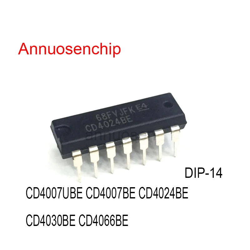 100PCS New Original CD4007 CD4026 CD4027 CD4030 DIP-14 CD4007UBE CD4007BE CD4024BE CD4030BE CD4066BE DIP-16 CD4026BE CD4027BE