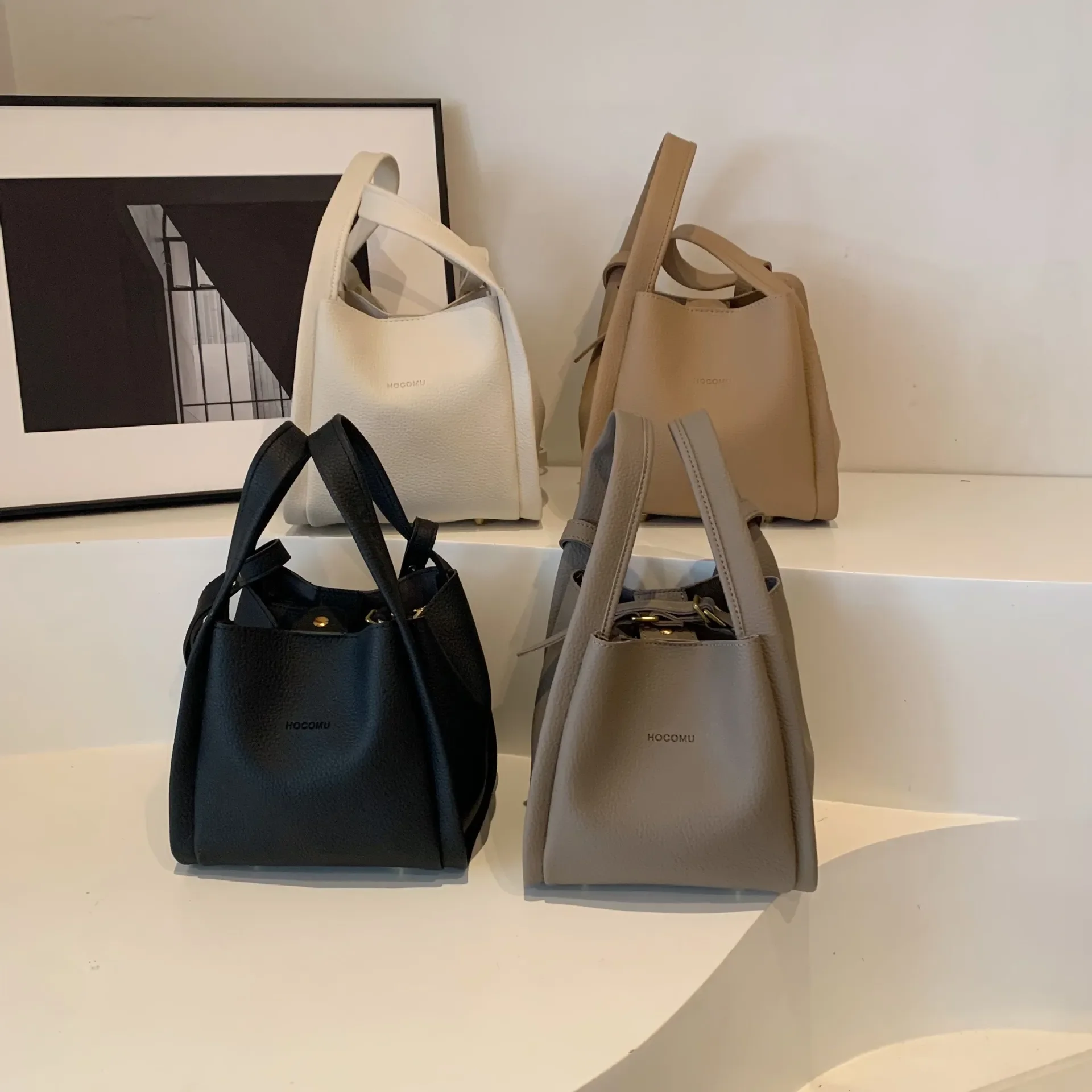 

Премиальная дизайнерская портативная сумка-корзина для овощей, большая вместительная сумка-ведро через плечо из композитных материалов