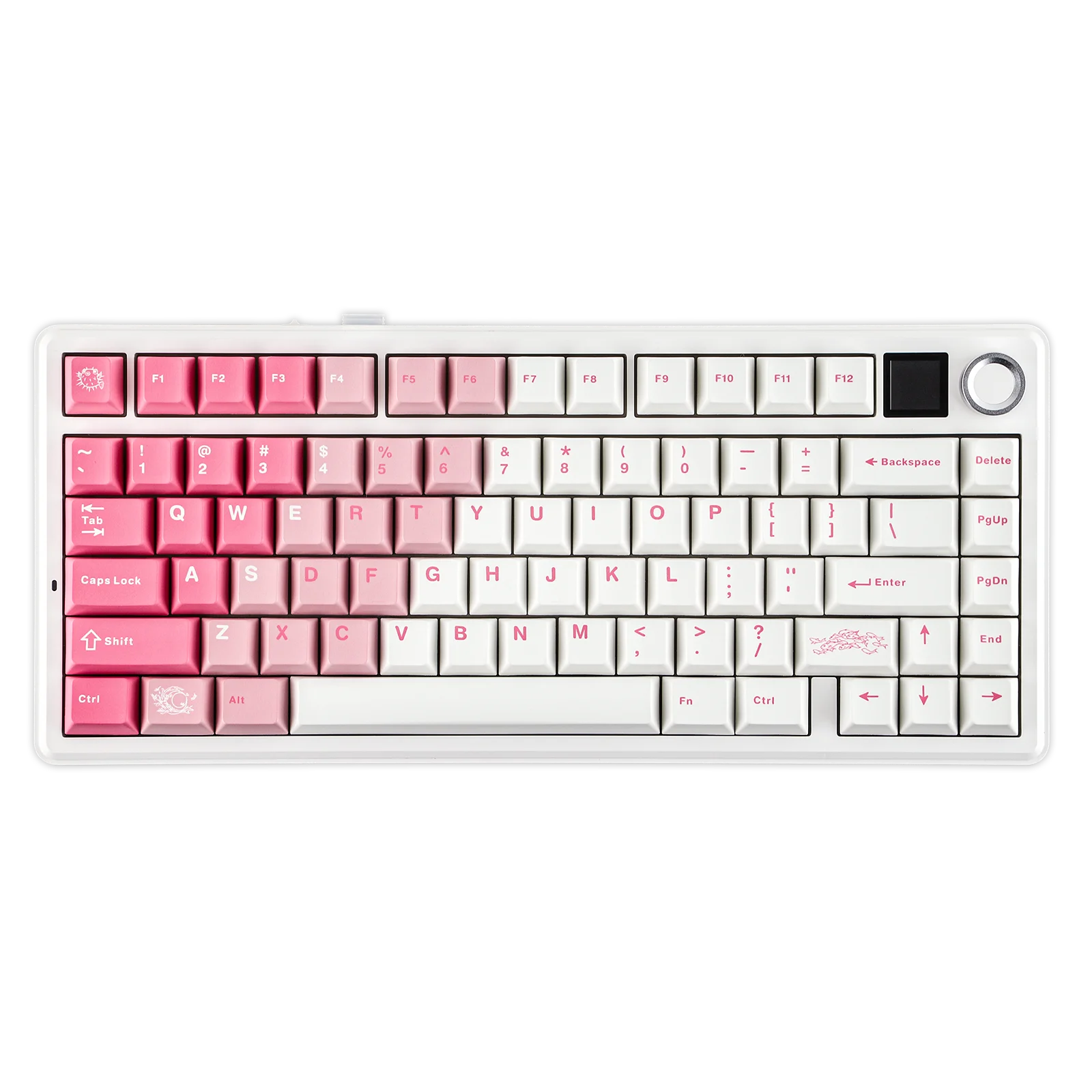 EPOMAKER X AULA F75 MAX 75% ANSI US Layout Tri-mode Wireless Mechanical Gaming Keyboard with Metal Knob & TFT Screen