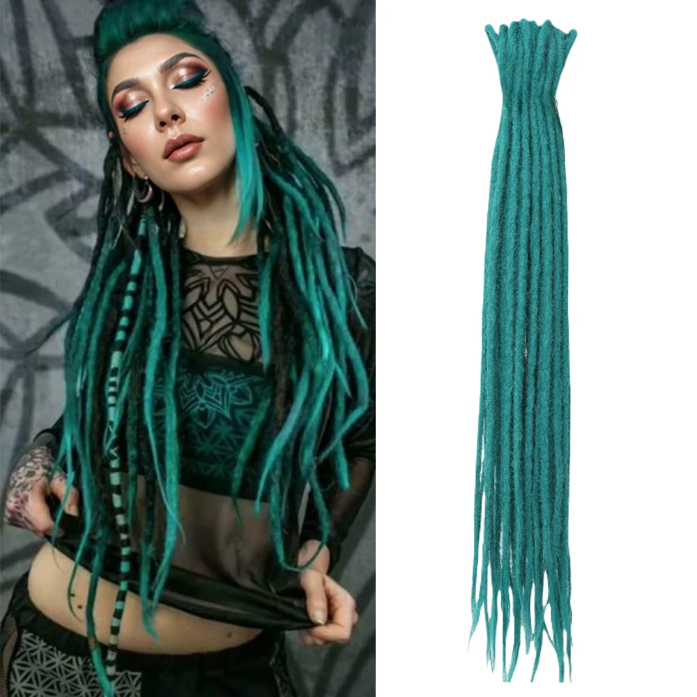 24 Inch Soft locs crochet hair braids Handmade Dreadlocks Extensions Rasta Locks Crochet Hair for Women