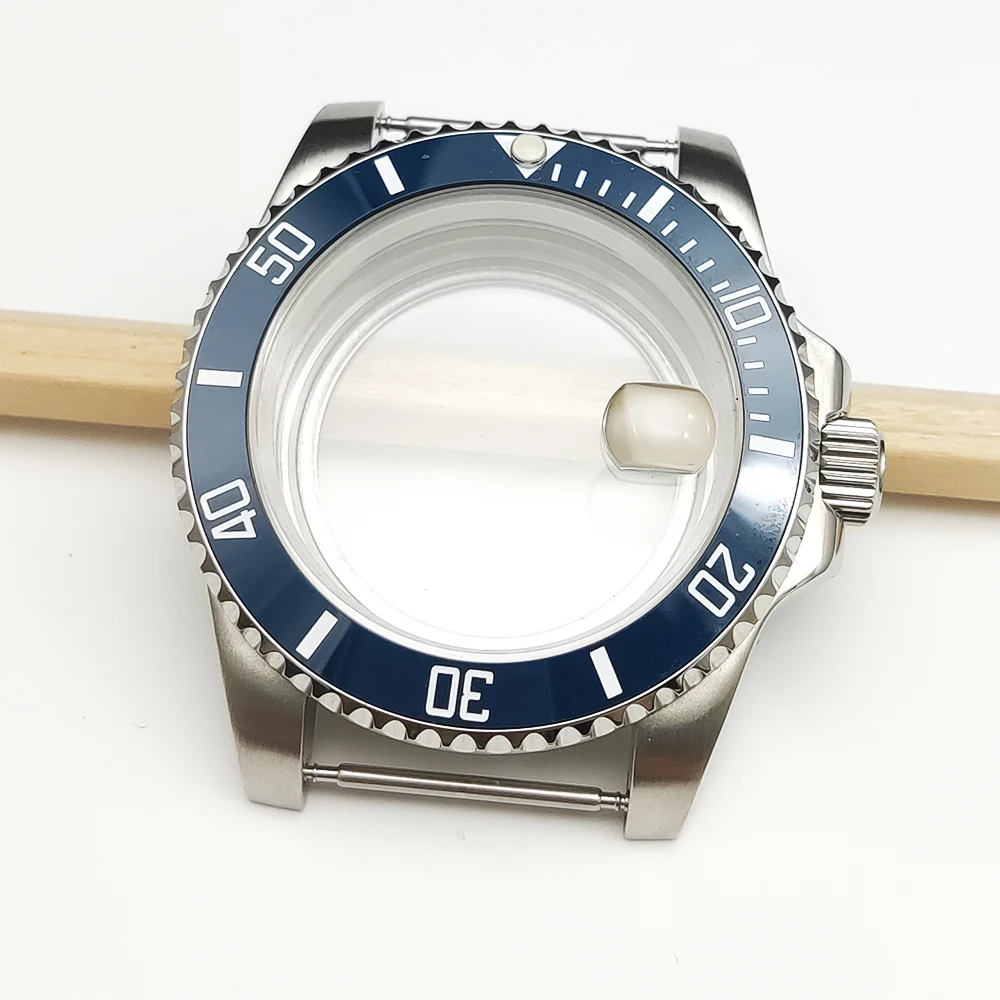 メンズステンレススチール腕時計ケース,40mm,nh35/nh36ムーブメント用,透明ケース,修理部品