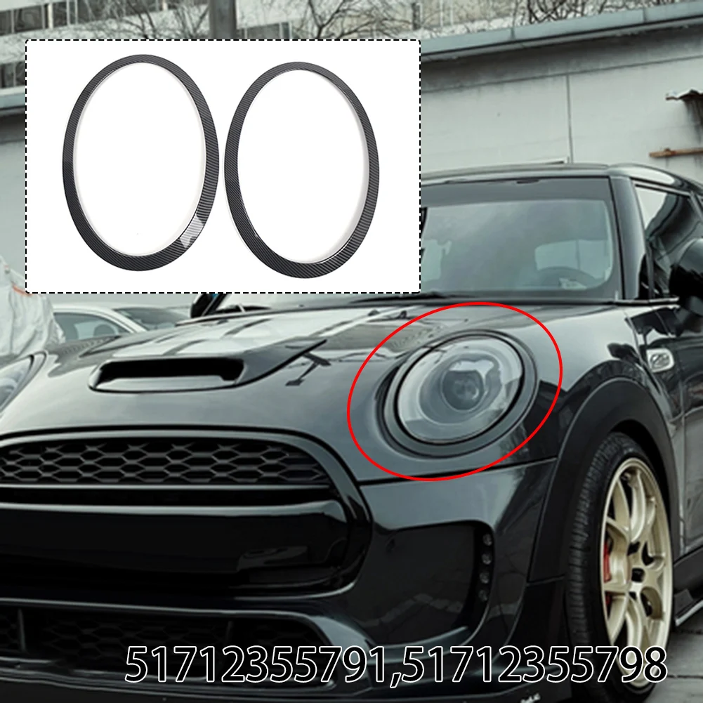 

Замена фар с углеродным узором, кольцо накладки фар, накладка на фару автомобиля, без деформации, быстрая установка, высокая универсальность