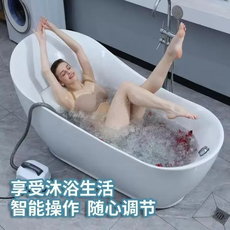 Electric Surf Bubble SPA Full Body Bubble Massage Spa Machine, Non-slip Bath Mat Wireless Remote Control Bubble Bath