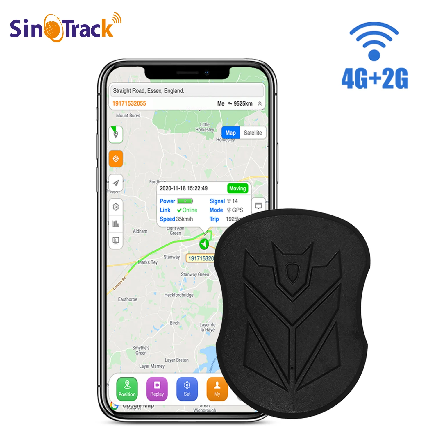 New 4G Waterproof GPS Tracker ST-905/ST-915 Vehicle Track Locator Magnet Long Standby 10000mAH Battery Real Time  Position APP