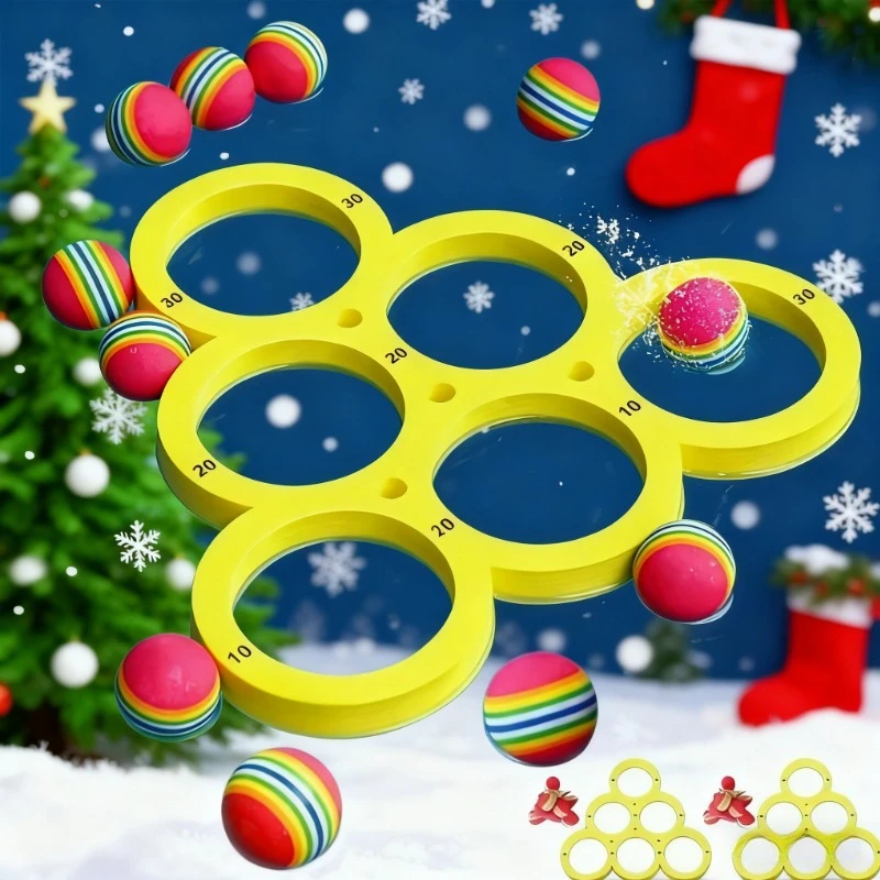 

Fun Splash Christmas Party Sports Floating shower Game Toy - Durable EVA Material, Random Color Ball, Perfect for Christmas Fun