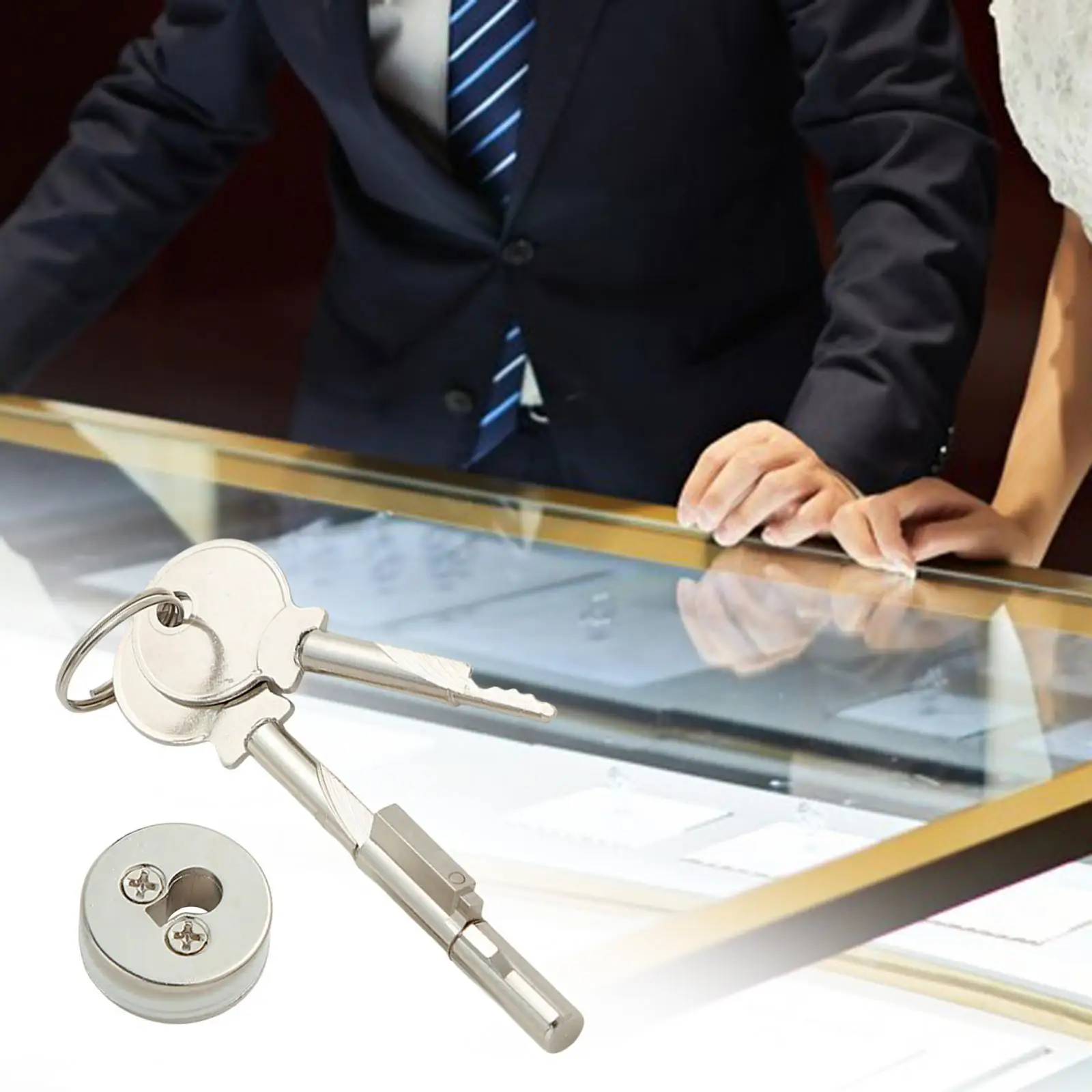 Display Cabinet Lock Upgraded Accessories Hardware Counter Lock for Dresser Lock Drawer Freezer Letter Box Lock Mailbox Lock