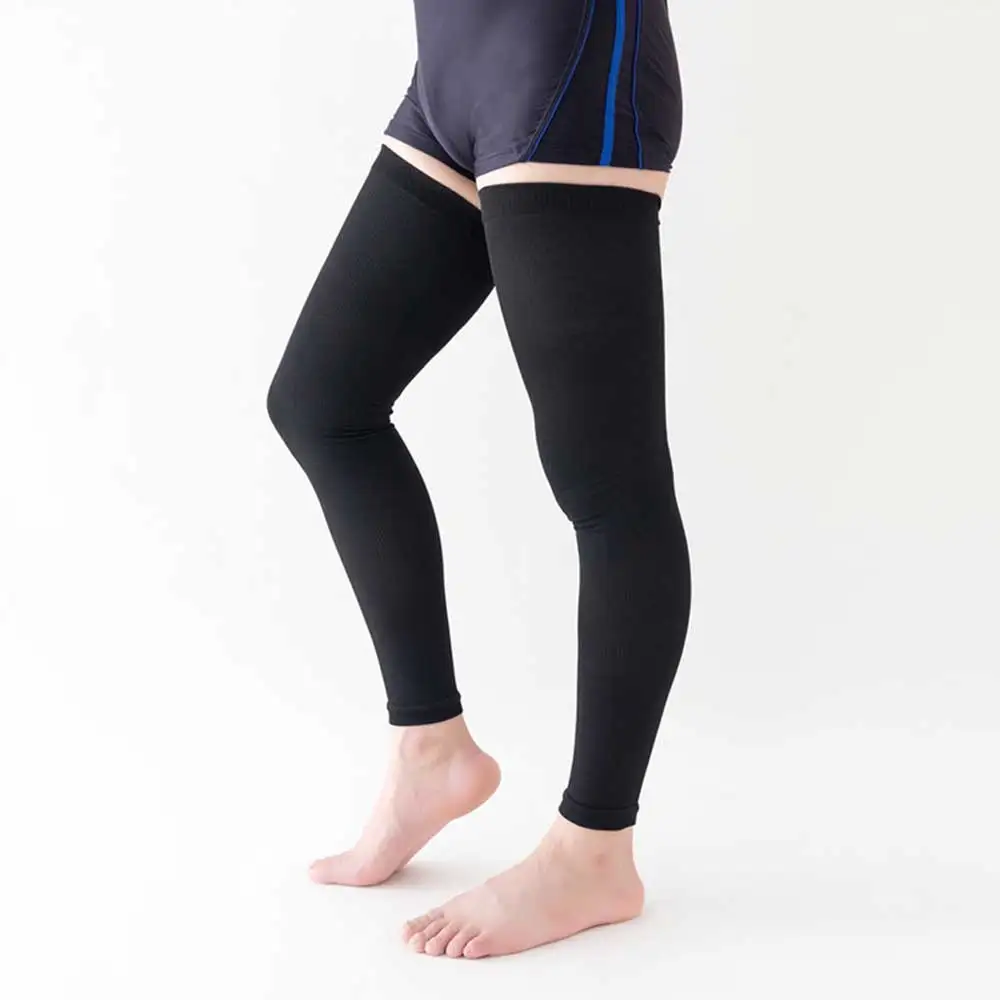 1Pair Varicose Veins Stocking Open Toe Knee-High Medical Compression Stockings Unisex Compression Brace Wrap Shaping 18-21mm