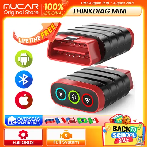THINKCAR Thinkdiag MINI OBD2 Scanner Full System Bluetooth Automotive Diagnostic Tool OBD Code Reader Scan Lifetime Free Update