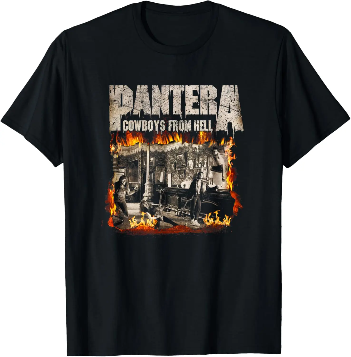 Официальная футболка Pantera Cowboys From Hell Cover Fire