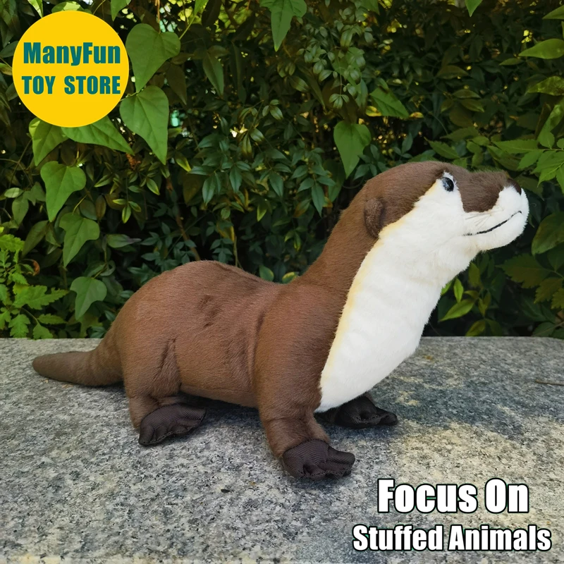 

Otter High Fidelity Cute Bank Beaver Plushie Lutra Lutra Plush Toy Lifelike Sea Otter Animals Simulation Stuffed Doll Toy Gifts