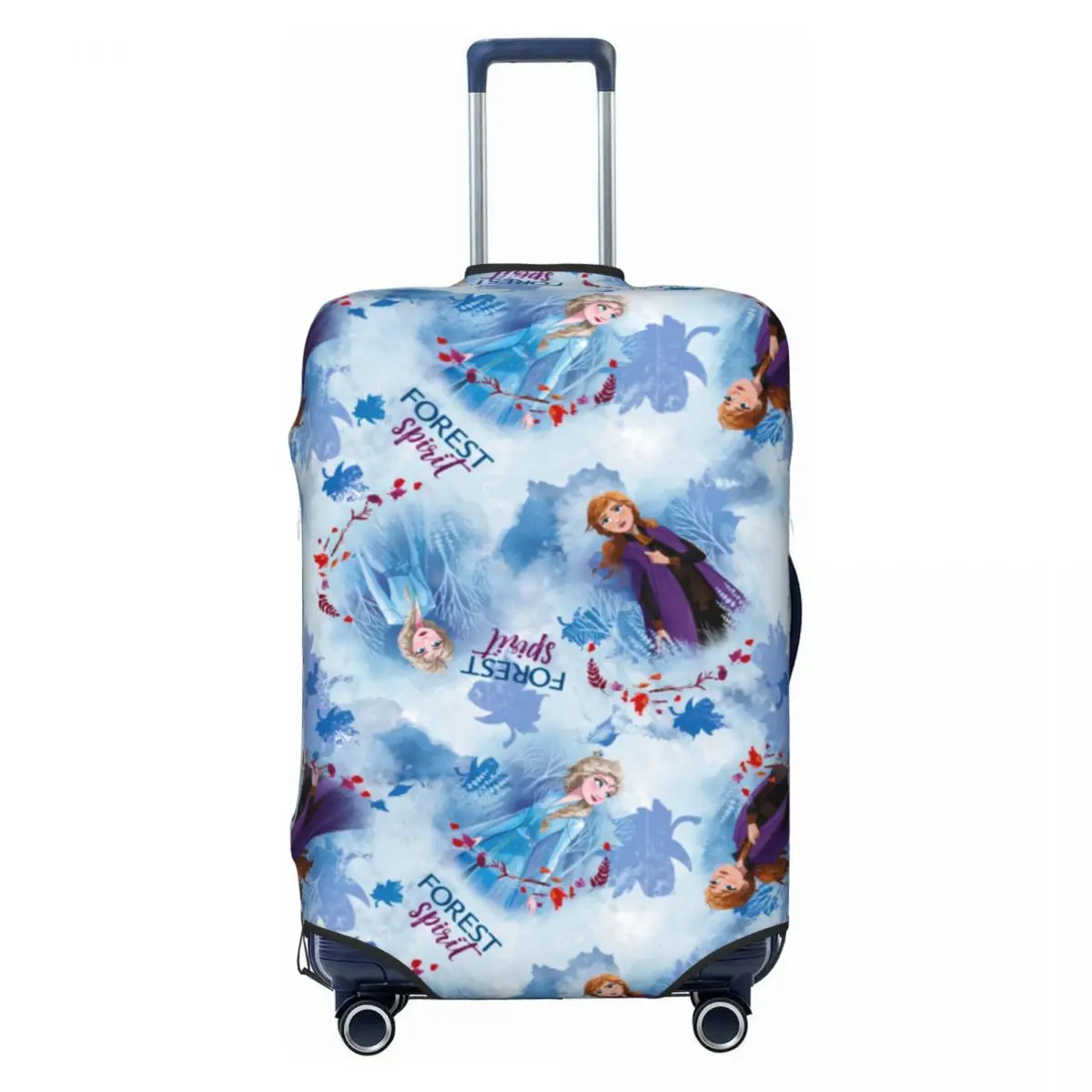 

Custom Elsa Anna Frozen Princess Luggage Cover Cute Cartoon Suitcase Protector Covers Suit For 18-32 inch